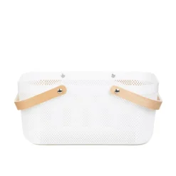 HOMLA Kosz Elijah Bialy 24.5X40X19Cm Discount