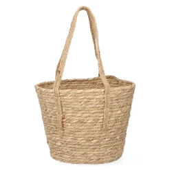 HOMLA Kosz Lumbo Z Trawy Morskiej Z Uchwytami 28X25 Cm Naturalny