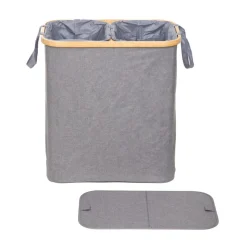 HOMLA Kosz Na Bielizne Nellie Szary 55,5X34,5X60 Cm Outlet