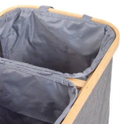 HOMLA Kosz Na Bielizne Nellie Szary 55,5X34,5X60 Cm Outlet