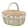 HOMLA Kosz Piknikowy Lorenzo Naturalny W Listki 40X30X18/34 Cm Outlet