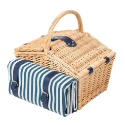 HOMLA Kosz Piknikowy Orlando Dla 4 Osob Z Mata Z Podwojna Klapa 40X28X20 Cm Outlet