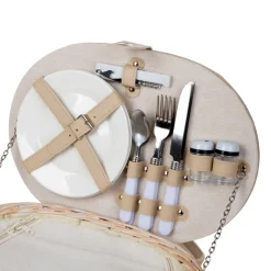 HOMLA Kosz Piknikowy Picnic Owalny Dla 2 Osob 38X26X18 Cm Sale