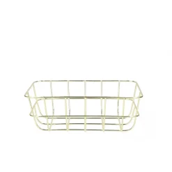 HOMLA Kosz Voss Metalowy 25,5X18,5X9 Cm Zloty Clearance
