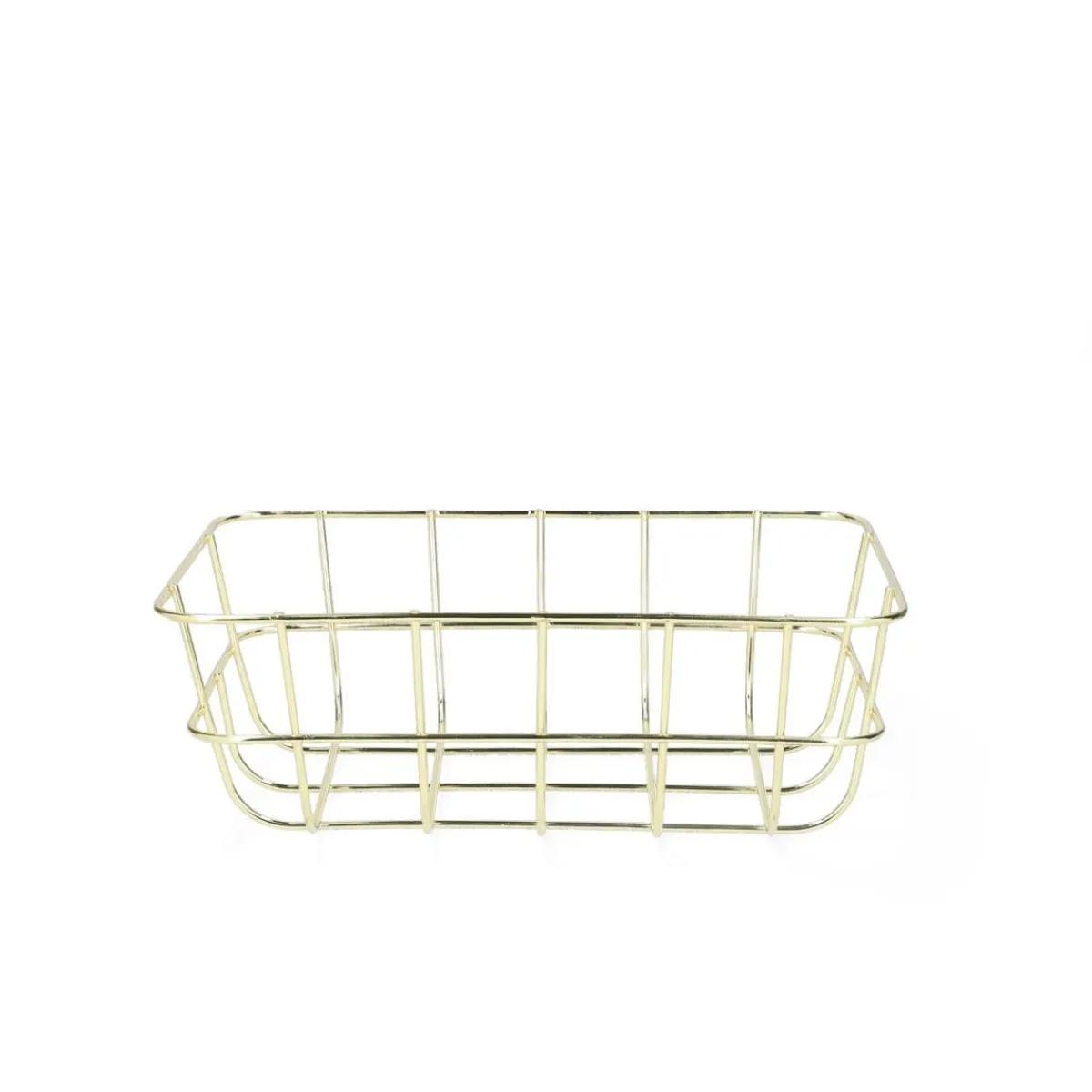 HOMLA Kosz Voss Metalowy 25,5X18,5X9 Cm Zloty Clearance