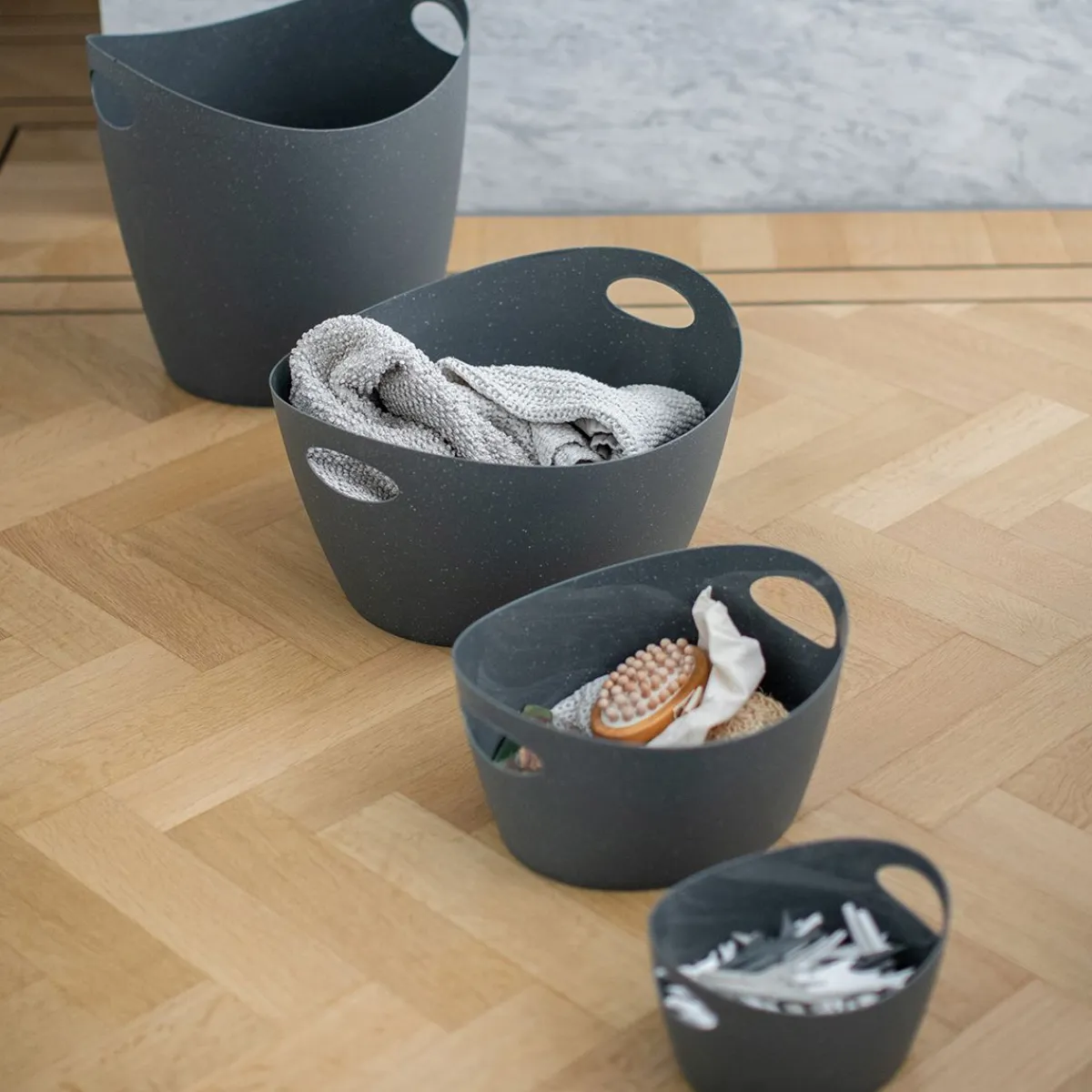 KOZIOL Koszyk Bottichelli L Organizer 48,5X41X23,5 Cm Szary