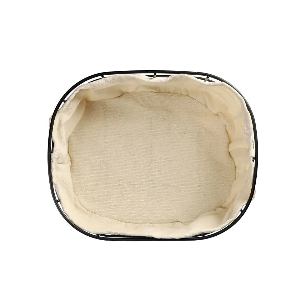 HOMLA Koszyk Duncan Czarny 25X20 Cm Bialy Best