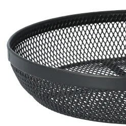 HOMLA Koszyk Gridio Dwupietrowy Okragly 31X26 Cm Czarny