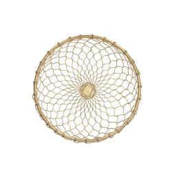 HOMLA Koszyk Rissa Okragly M 22X11 Cm Zloty Outlet