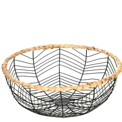 HOMLA Koszyk Rund Okragly 30X13 Cm Czarny Hot