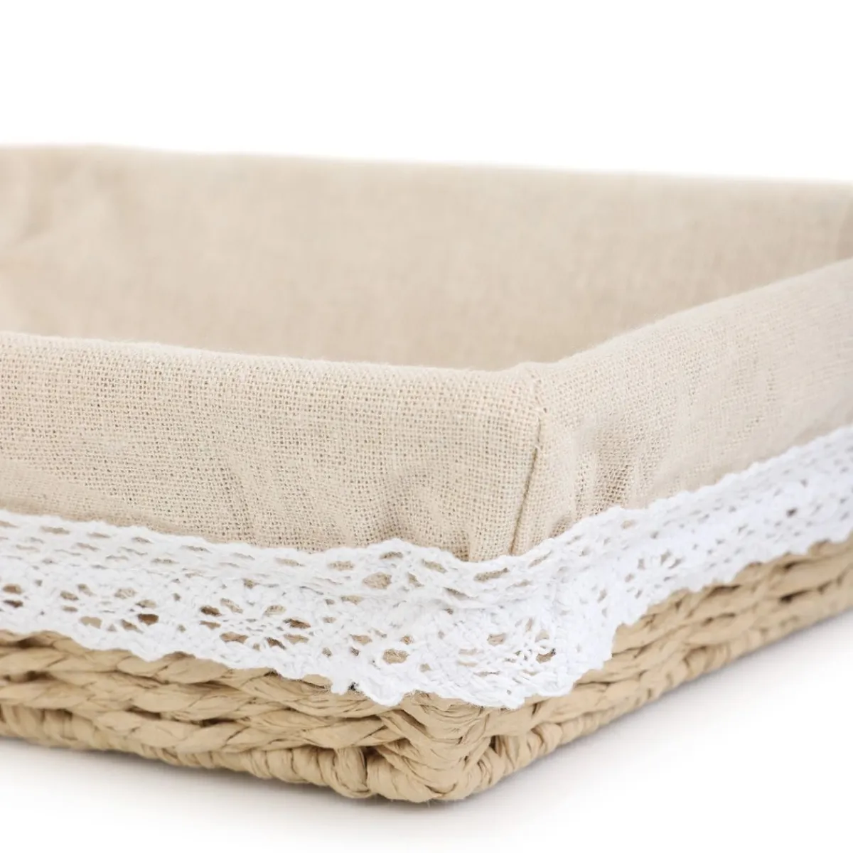HOMLA Koszyk Viby Do Serwowania Naturalny 22X28 Cm Outlet