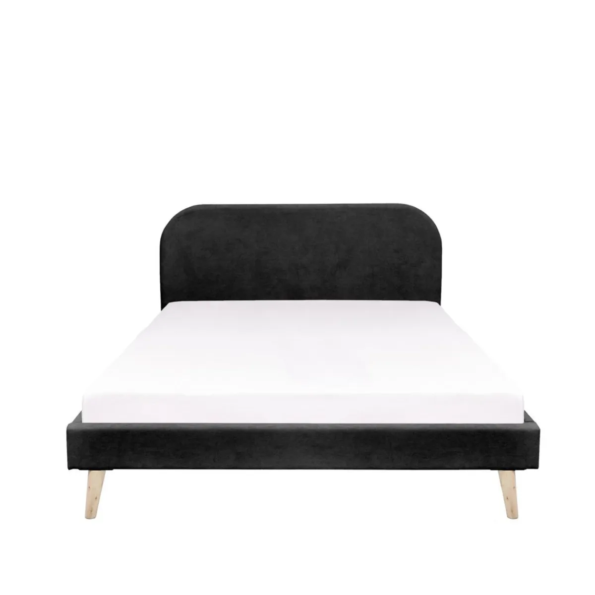 HOMLA Łóżko Venlo Czarne 140X200 Cm Czarny Discount