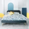 HOMLA Łóżko Venlo Welurowe Szare 160X200 Cm Szary Clearance