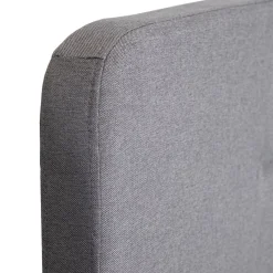 HOMLA Łóżko Ze Stelazem Mikkel Welurowe Szare 160X200 Cm Szary New