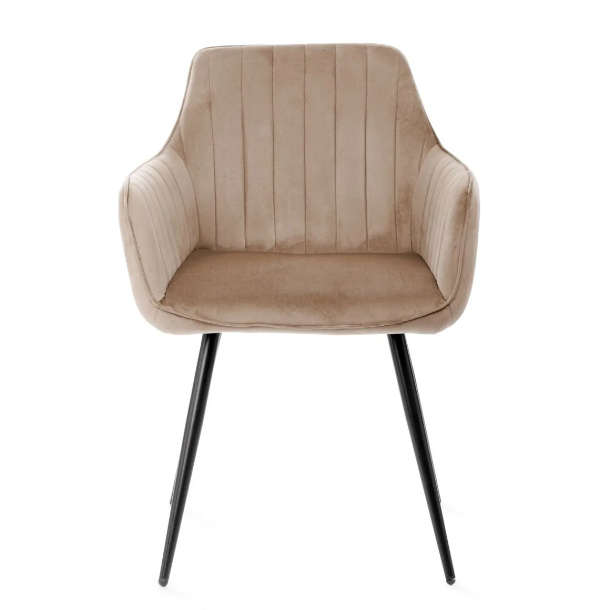 HOMLA Krzeslo Andre Welurowe Brazowe 56X61X86 Cm Brazowy Hot