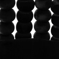 HOMLA Krzeslo Bubble Beam Welurowe Czarne Z Czarnymi Nogami 56,5X52X87 Cm Online