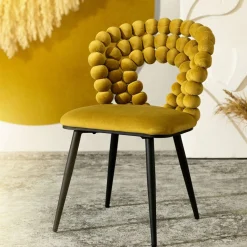 HOMLA Krzeslo Bubble Verse Welurowe Oliwkowe 48X65X81 Cm Sale
