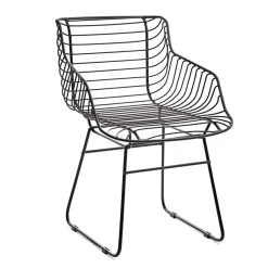 HOMLA Krzeslo Celeste Metalowe 53 X 56 X 80 Cm Czarny Online
