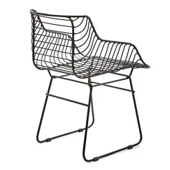 HOMLA Krzeslo Celeste Metalowe 53 X 56 X 80 Cm Czarny Online