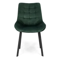 HOMLA Krzeslo Colin Welurowe Zielone 53X61X88 Cm Zielony Outlet