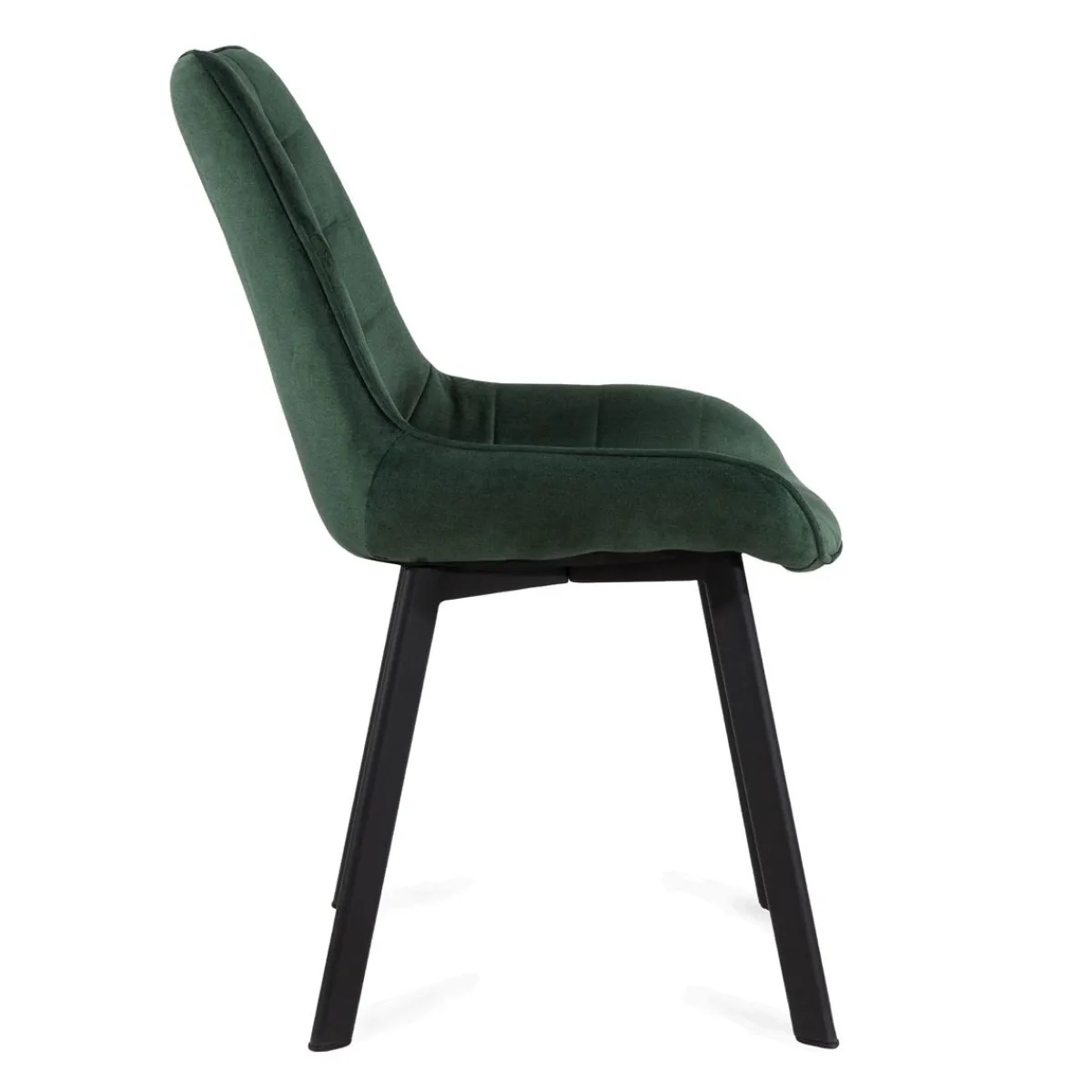 HOMLA Krzeslo Colin Welurowe Zielone 53X61X88 Cm Zielony Outlet