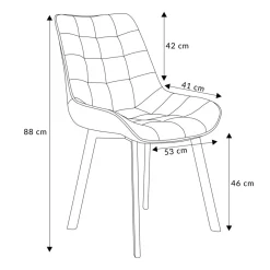 HOMLA Krzeslo Colin Welurowe Zielone 53X61X88 Cm Zielony Outlet