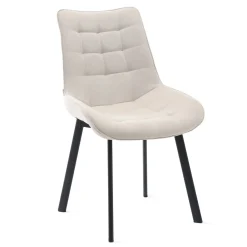 HOMLA Krzeslo Colin W Tkaninie Bezowe 53X61X88 Cm Bezowy Hot