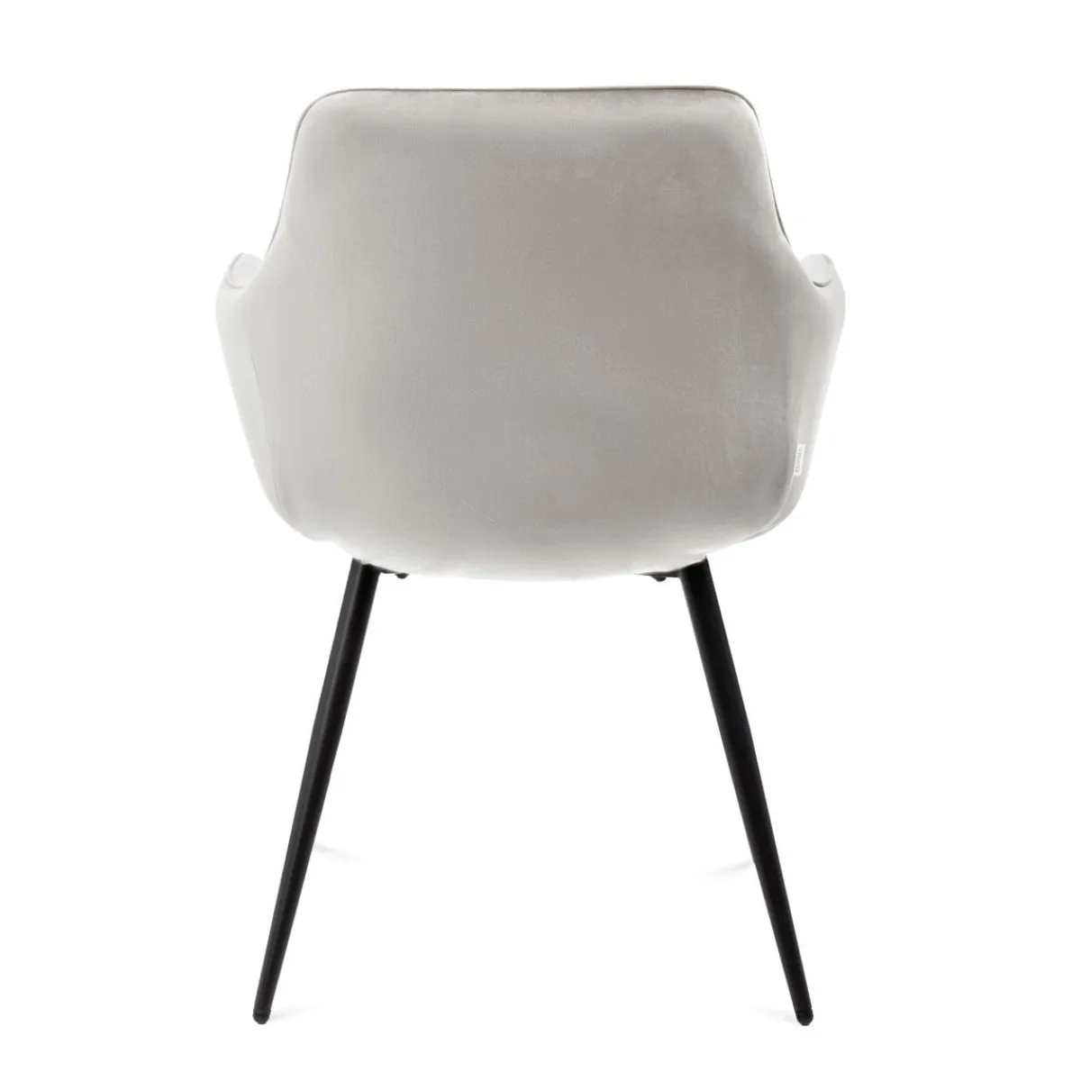 HOMLA Krzeslo Etienne Welurowe Jasnoszare 56X61X86 Cm Szary Discount