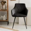 HOMLA Krzeslo Fellice Welurowe Czarne 56X61X86 Cm Czarny Hot