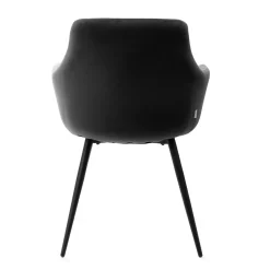 HOMLA Krzeslo Fellice Welurowe Czarne 56X61X86 Cm Czarny Hot