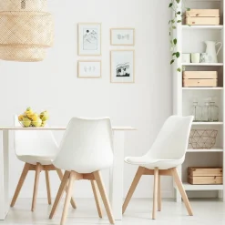 HOMLA Krzeslo Fisco Biale 48X56X82 Cm Bialy Online