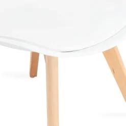 HOMLA Krzeslo Fisco Biale 48X56X82 Cm Bialy Online
