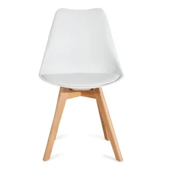 HOMLA Krzeslo Fisco Biale 48X56X82 Cm Bialy Online