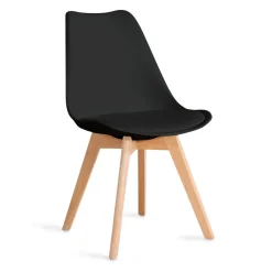 HOMLA Krzeslo Fisco Czarne 48X56X82 Cm Czarny Hot