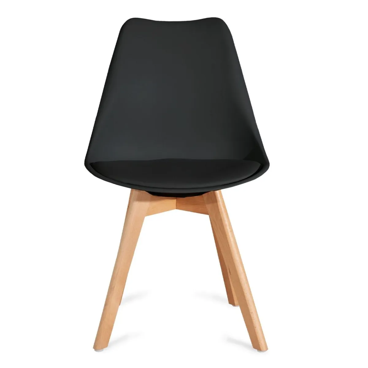 HOMLA Krzeslo Fisco Czarne 48X56X82 Cm Czarny Hot