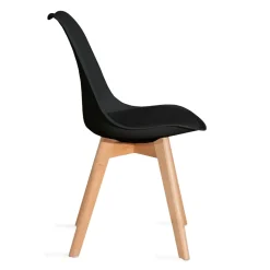 HOMLA Krzeslo Fisco Czarne 48X56X82 Cm Czarny Hot