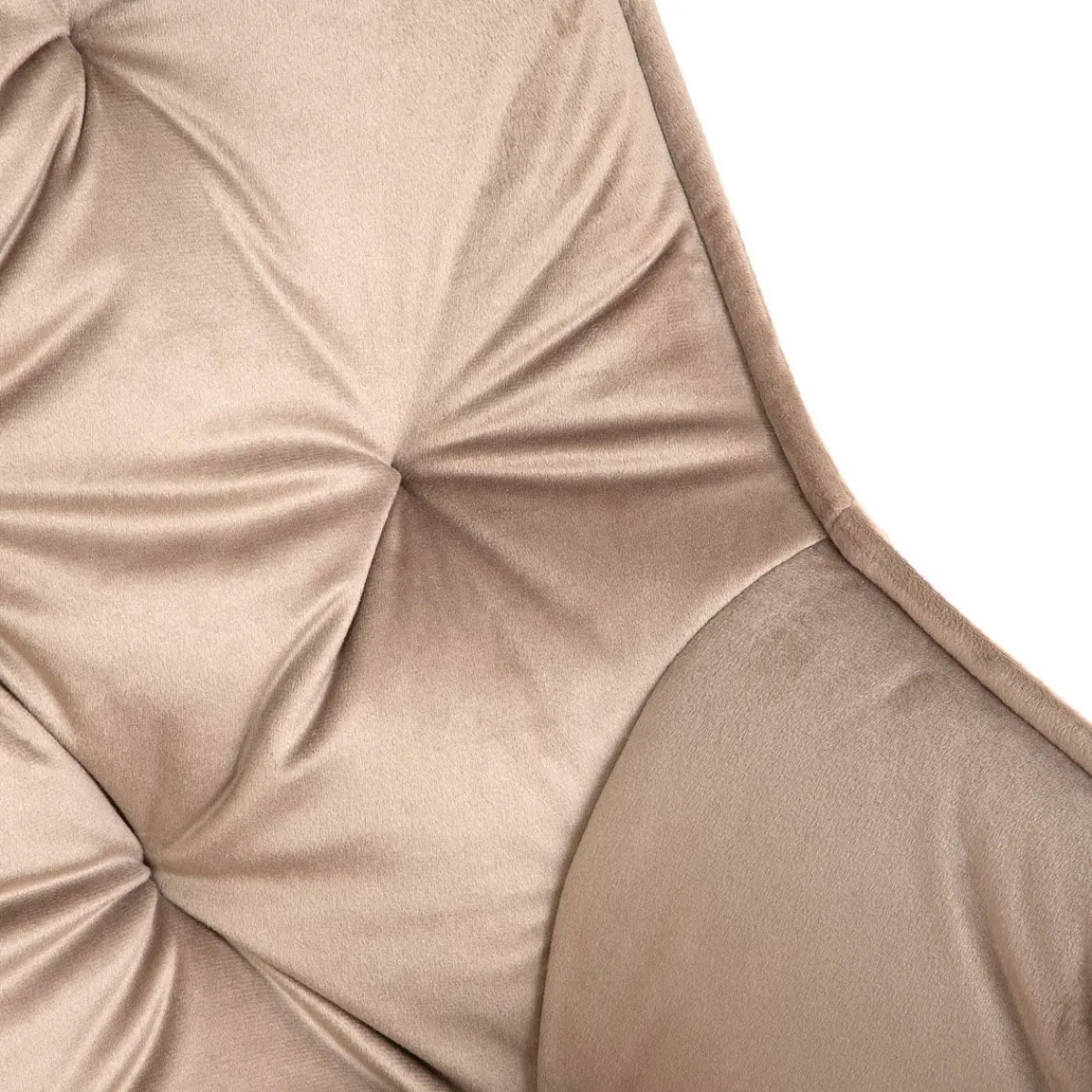 HOMLA Krzeslo Flossi Welurowe Bezowe 57X63X84 Cm Bezowy