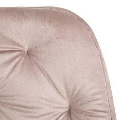 HOMLA Krzeslo Flossi Welurowe Obrotowe Bezowe 57X65X90 Cm Bezowy Online