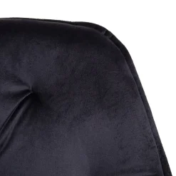 HOMLA Krzeslo Flossi Welurowe Obrotowe Czarne 57X65X90 Cm Czarny Online