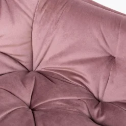 HOMLA Krzeslo Flossi Welurowe Rozowe 57X63X84 Cm Rozowy New