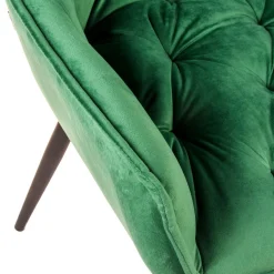 HOMLA Krzeslo Flossi Welurowe Zielone 57X63X84 Cm Zielony Hot
