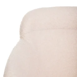 HOMLA Krzeslo Fluffy Bezowe W Tkaninie Teddy 57X60X78 Cm Clearance