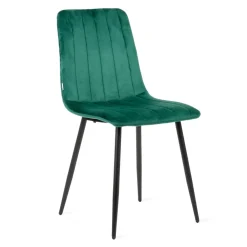 HOMLA Krzeslo Golick Welurowe Zielone 44X57X88 Cm Zielony Best