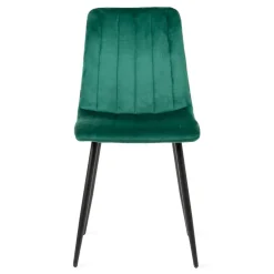 HOMLA Krzeslo Golick Welurowe Zielone 44X57X88 Cm Zielony Best