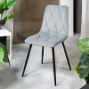 HOMLA Krzeslo Hillevi W Tkaninie Szare 44X57X88 Cm Szary Outlet