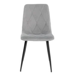 HOMLA Krzeslo Hillevi W Tkaninie Szare 44X57X88 Cm Szary Outlet