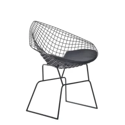 HOMLA Krzeslo Industrial Metalowy 83X64X82 Cm Czarny Clearance
