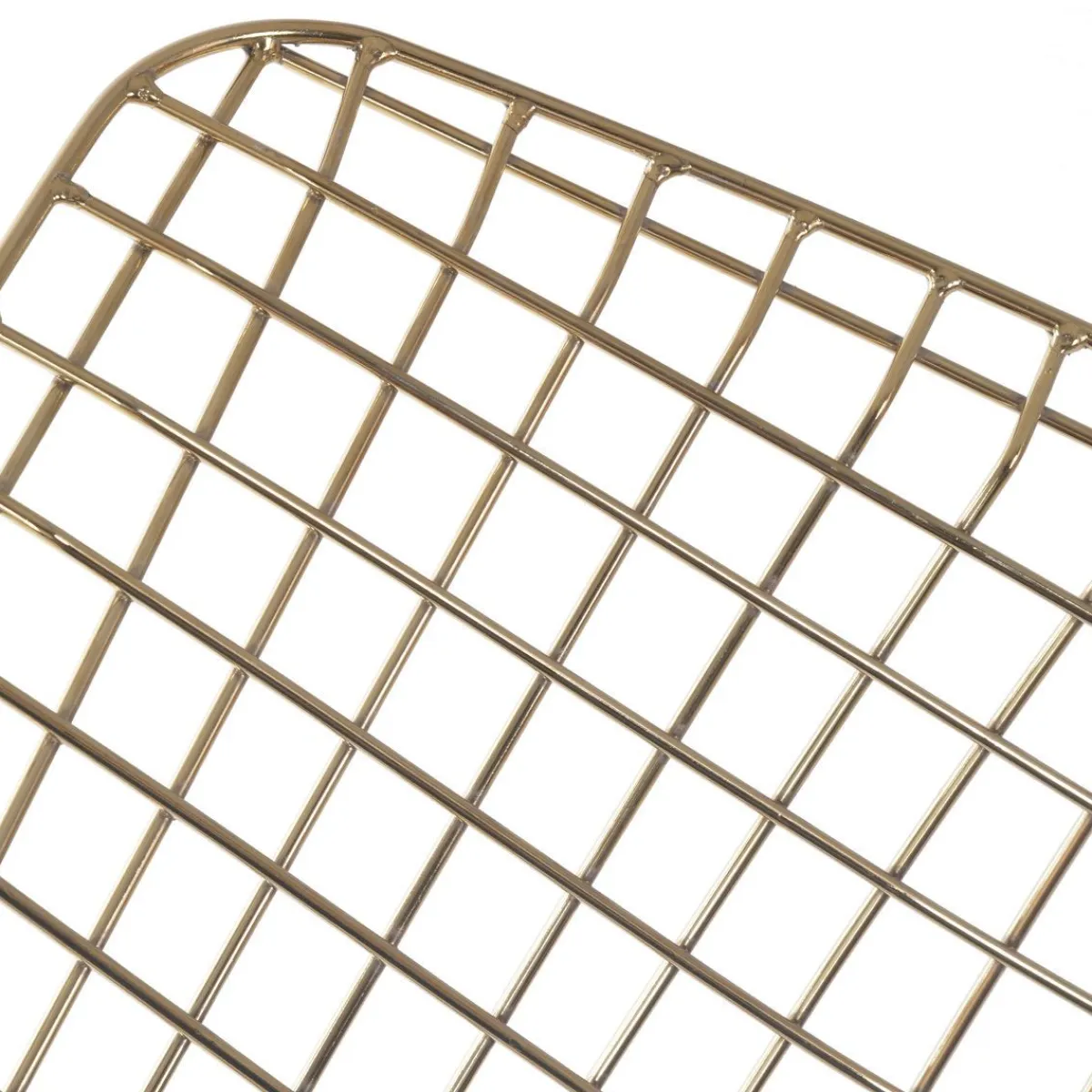 HOMLA Krzeslo Industrial Metalowy 83X64X82 Cm Zloty
