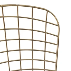 HOMLA Krzeslo Industrial Metalowy 58X54X80 Cm Zloty Outlet