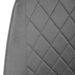 HOMLA Krzeslo Laurent Obrotowe Biale 54X55X85 Cm, Sh: 50Cm Szary